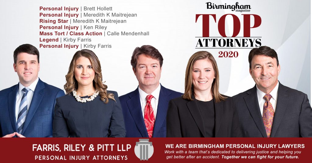 Five FRP Lawyers Listed as Top Attorneys of Birmingham for 2020