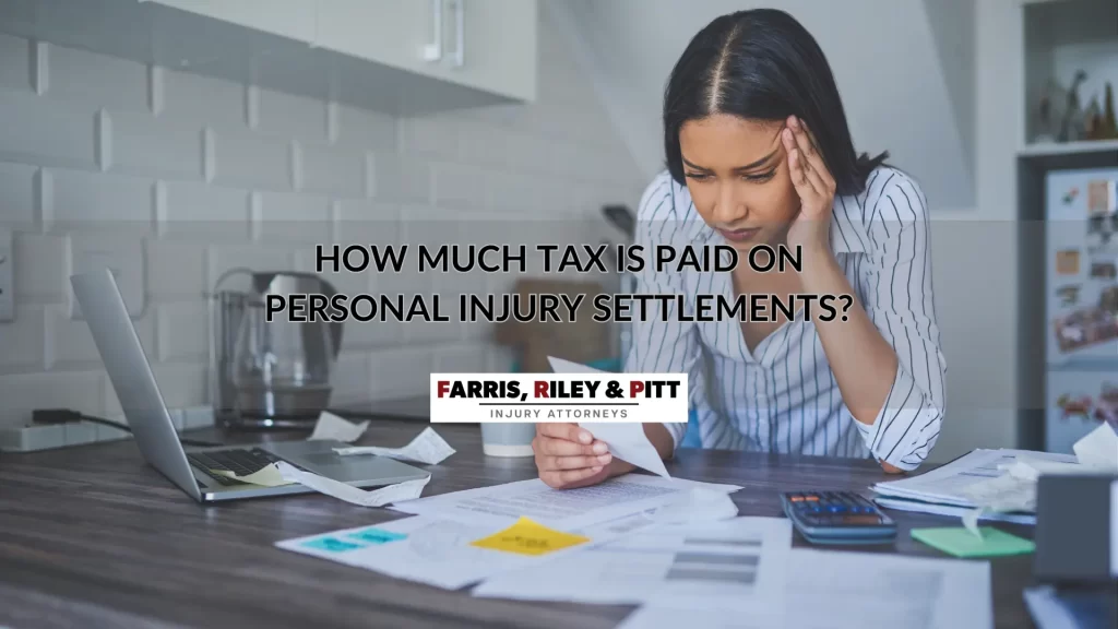 HOW MUCH TAX IS PAID ON PERSONAL INJURY SETTLEMENTS