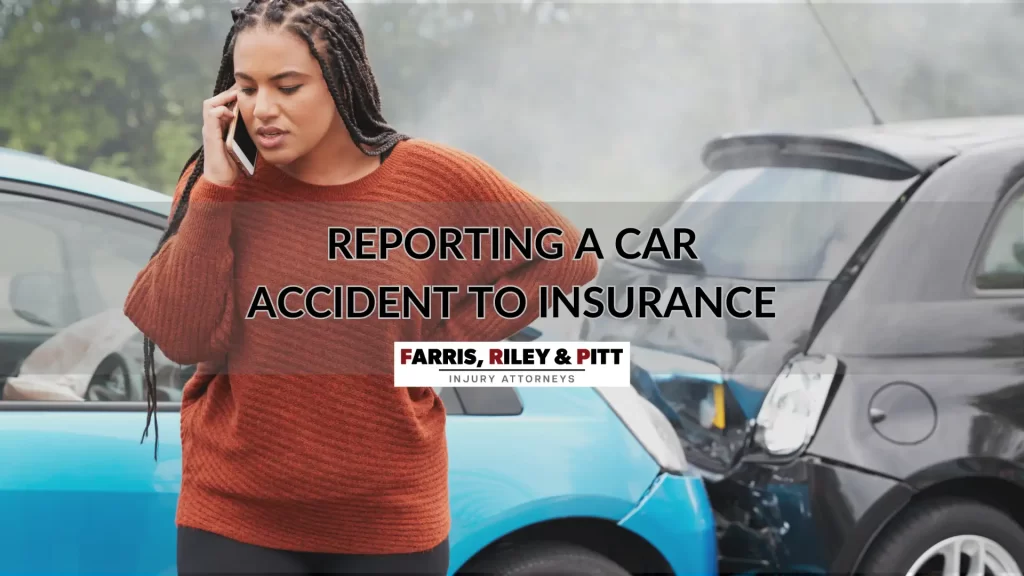 REPORTING A CAR ACCIDENT TO INSURANCE