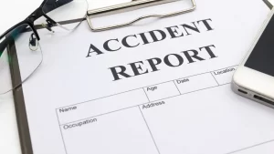 car accident report document