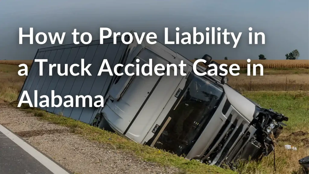 How to Prove Liability in a Truck Accident Case in Alabama Image