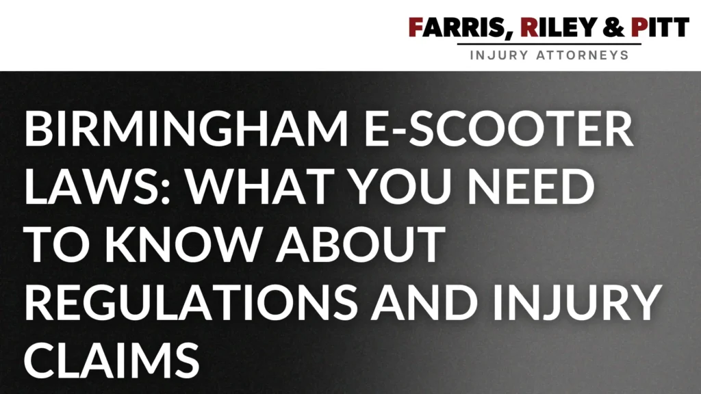 Birmingham E-Scooter Laws_ What You Need to Know About Regulations and Injury Claims