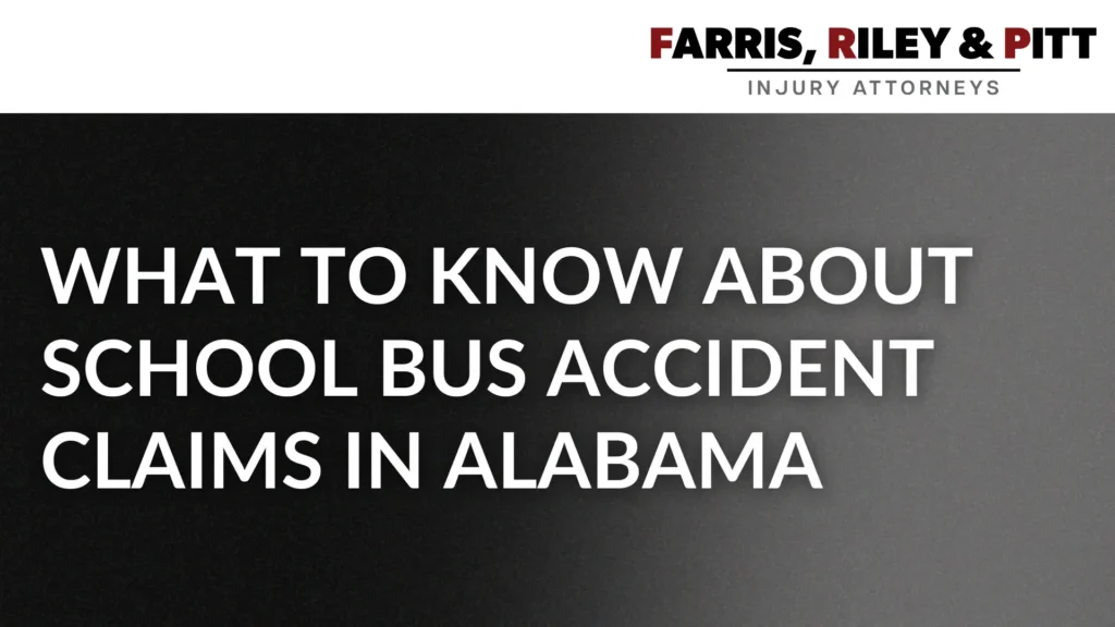 What to Know About School Bus Accident Claims in Alabama